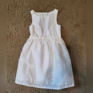 H&M White Eyelet Girls Dress